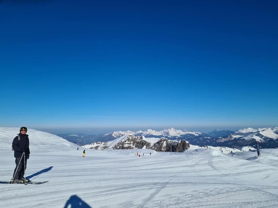 Appartement Montagne La Vallee Verte Coeur Station Hirmentaz Bellevaux Kültér fotó