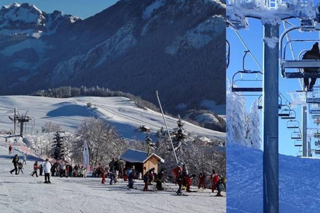 Appartement Montagne La Vallee Verte Coeur Station Hirmentaz Bellevaux Kültér fotó